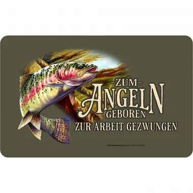 Rabatt Rahmenlos Frühstücksbrettchen - Zum Angeln geboren