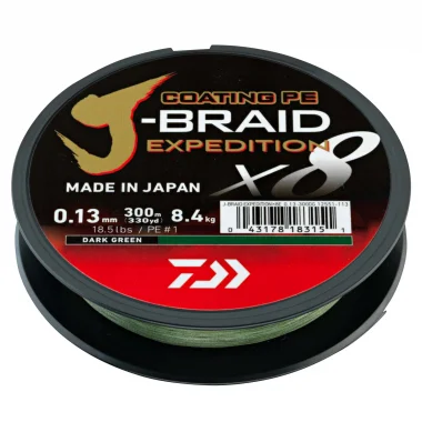 Knallerangebot Daiwa J-Braid Expedition, grün - 150 m