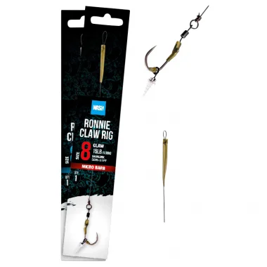 Nash Ronnie Claw Rig, Barbed Knallerangebot