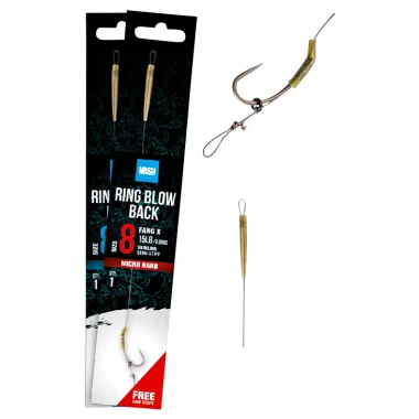 Nash Ring Blow Back Rig, Barbed Preisreduziert