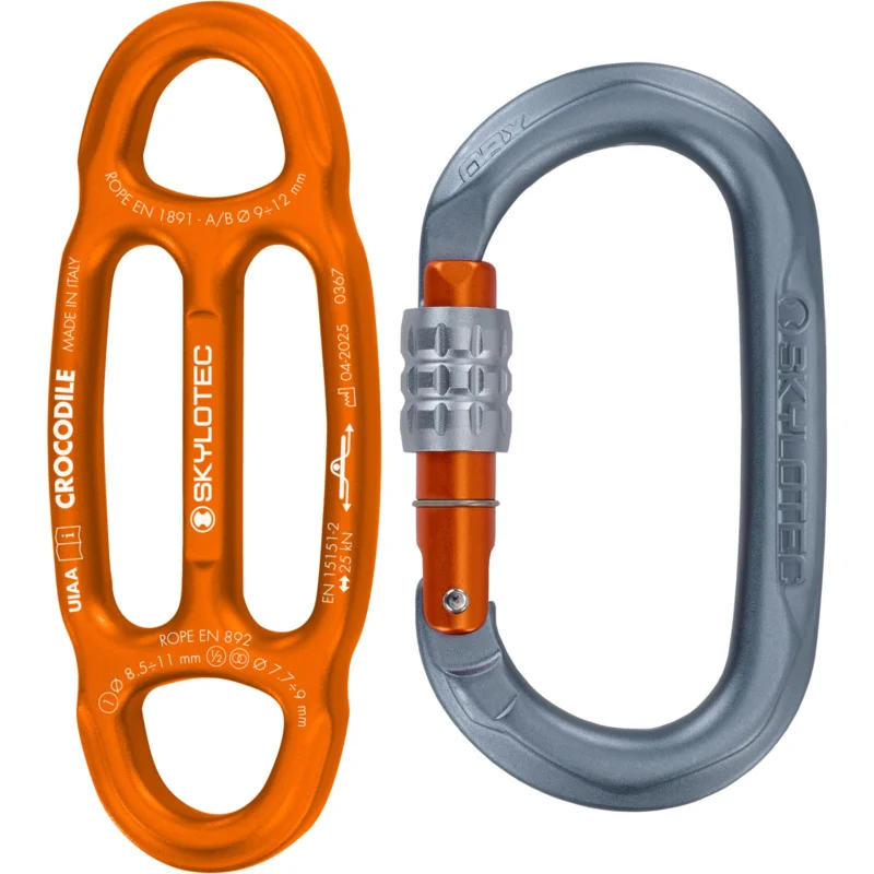 SKYLOTEC Crocodile Kit - Abseilgerät & Sicherungsgerät inkl. Karabiner Billig