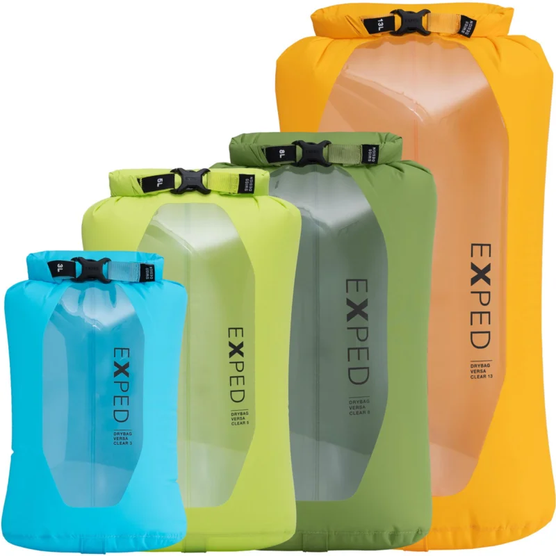 Begrenztes Angebot EXPED Drybag Versa Clear Set - 4er Packsack-Set