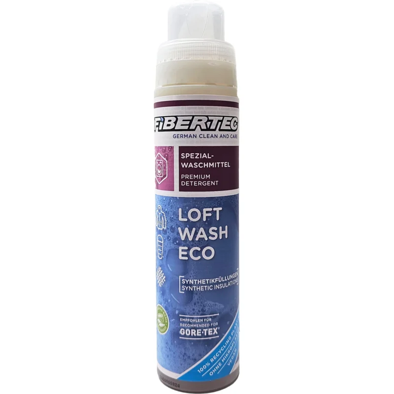 Solange Der Vorrat Reicht FIBERTEC Loft Wash Eco 250 ml - Kunstfaser-Waschmittel