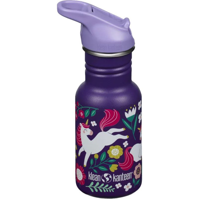 klean kanteen Kid Classic 355 ml Flip Seal Sport Cap - Trinkflasche Neuheit