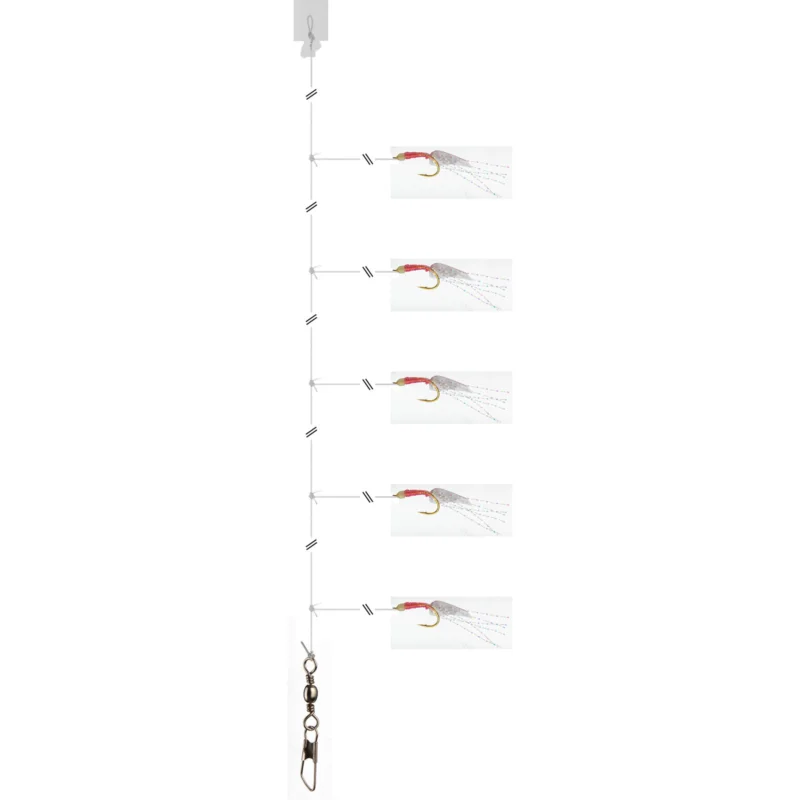 Neu Daiwa Grand Wave Herings-Vorfach Pink Glow Gr10