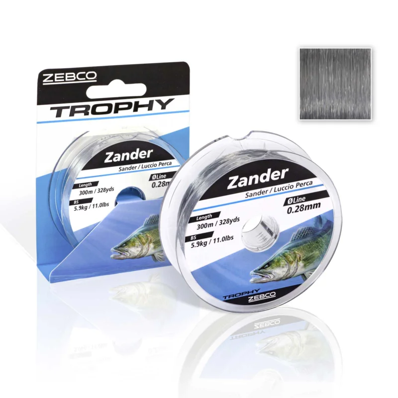 Echt Zebco Trophy Zander 0,28mm 300m TOP Angelschnur