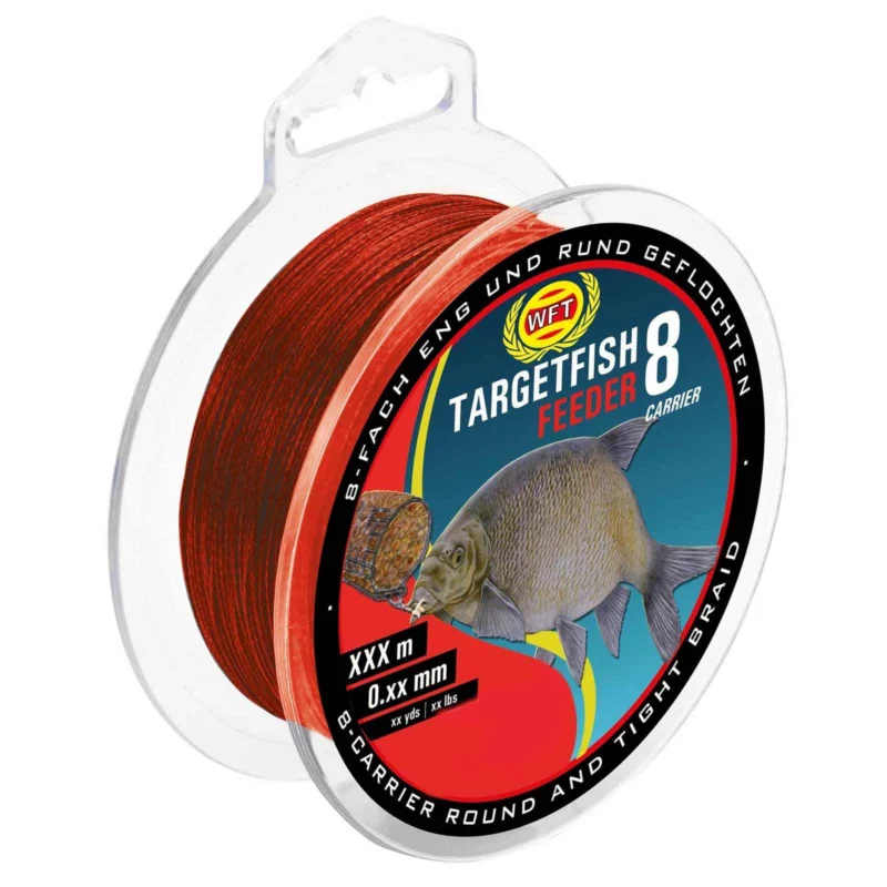 Preiswert WFT Target Fish 8 Feeder Bloodred 200m 0,12mm geflochtene Schnur