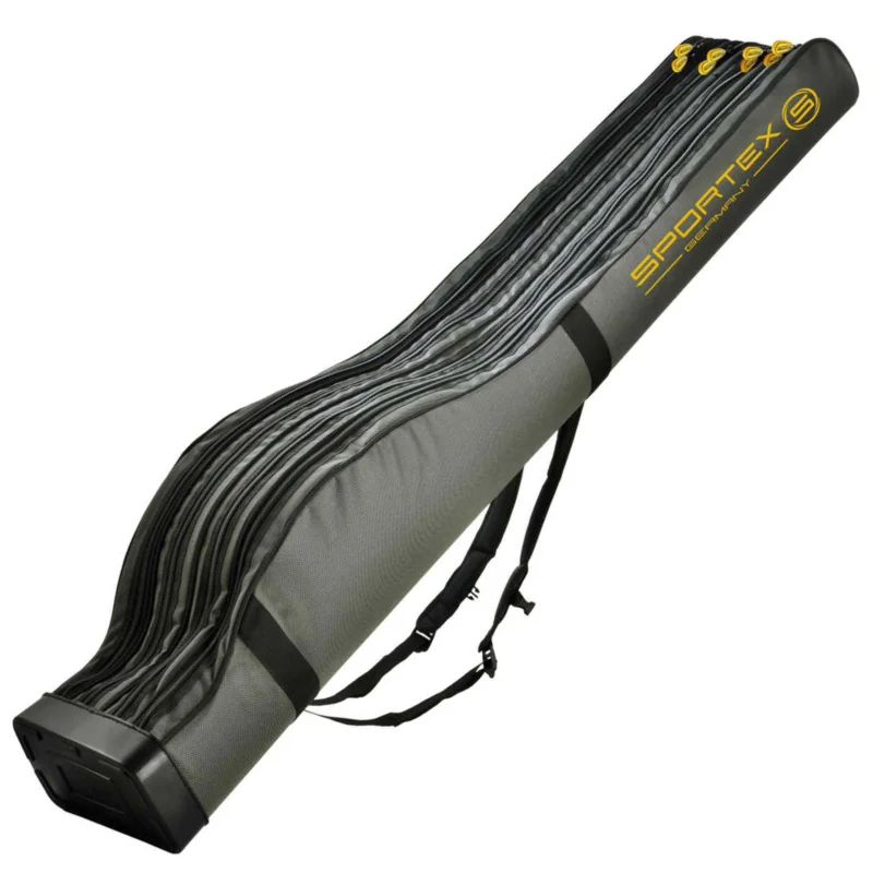 Sportex Rutentasche „SuperSafe“ Neu XXL 165cm 4 Fächer für 4 montierte Ruten Expressversand
