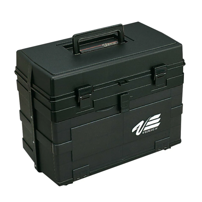 Meiho Box VS-8010 schwarz 42x24,5x32,6cm Angelkoffer Echt