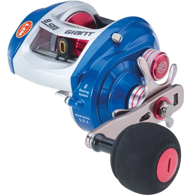 Saisonangebot WFT B-Sea Giant mit Power Handle Linkshand - inkl. Ersatzspule