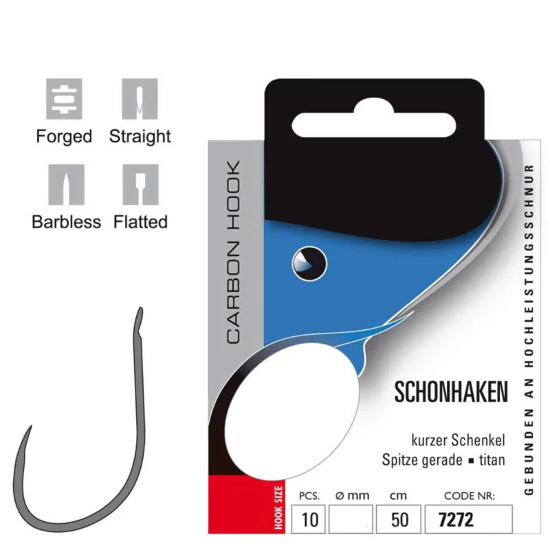Jenzi gebundene Allround Barbless Schonhaken #14 Markenware