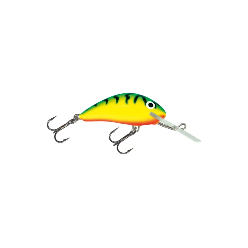 Salmo Hornet Floating 4cm Green Tiger Wobbler Top-Seller