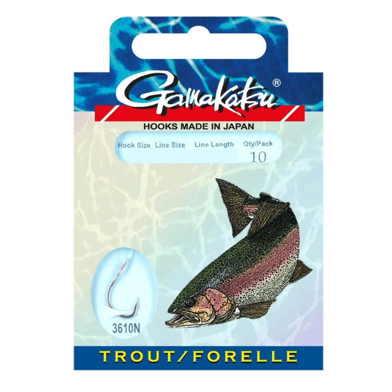 Gamakatsu Forelle 100cm 3610N Gr.10 Vorfachhaken Günstig