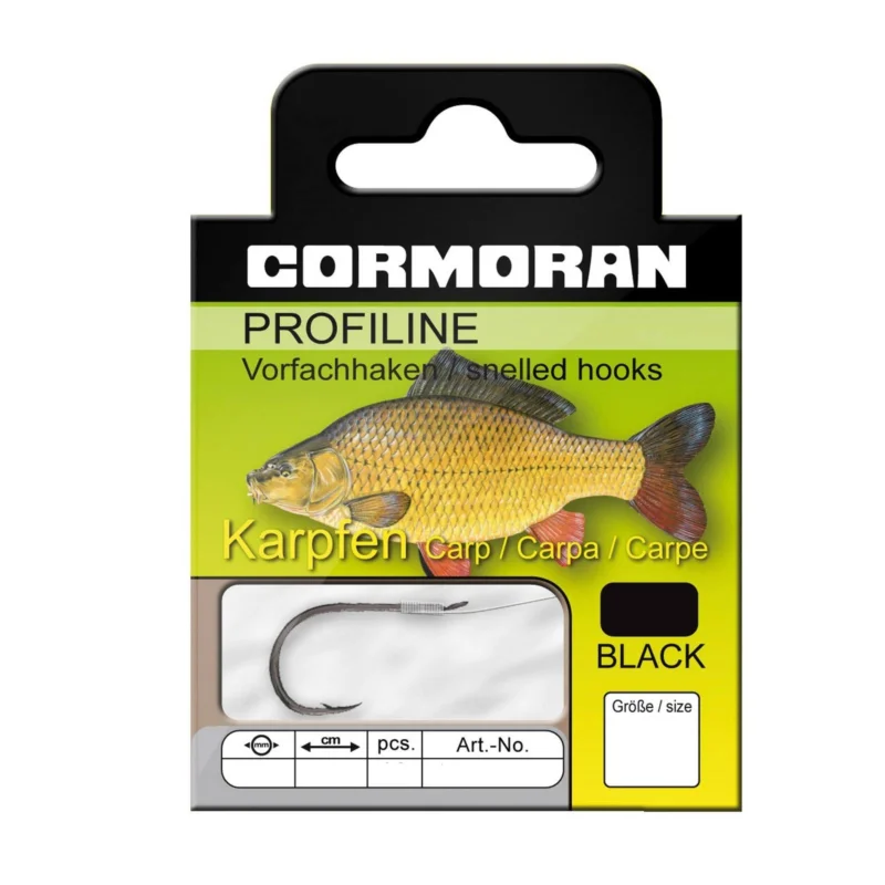 Cormoran Profiline Karpfenhaken schwarz gebunden gr.2 Sichere Zahlung