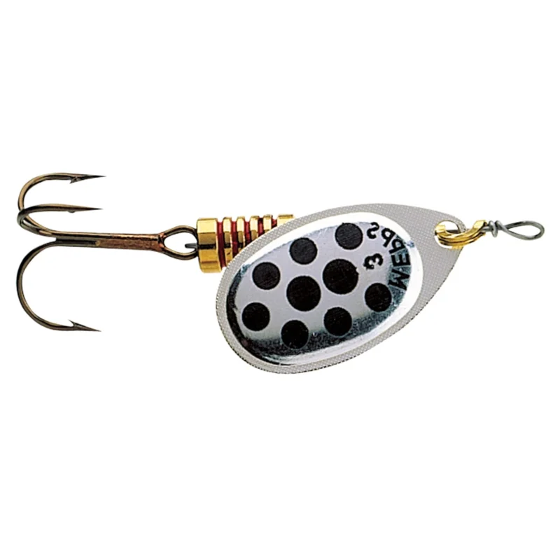 Mepps Agila mit Punkten Gr. 1 Silber/schwarz Spinner Highlight