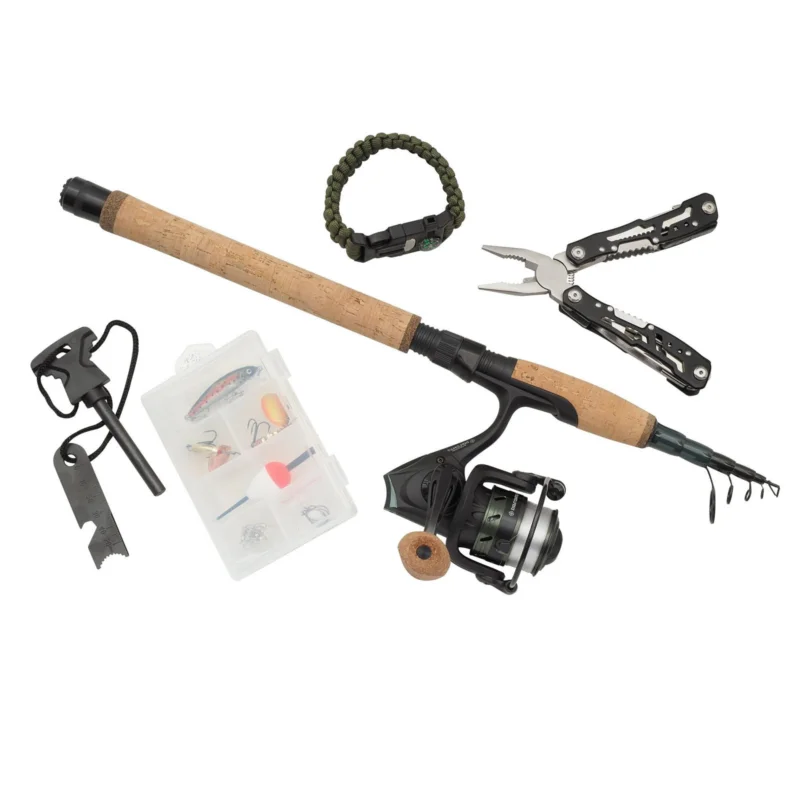 Abu Garcia Diplomat Wilderness TE70L Survival Combo Outdoor-Komplettset Garantierte Lieferung