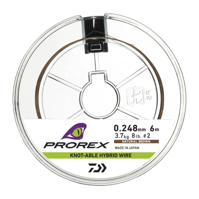 Solange Der Vorrat Reicht Daiwa Prorex Hybr. Knotable Wire 6m-4.4kg 0,275mm Brown Stahlvorfach