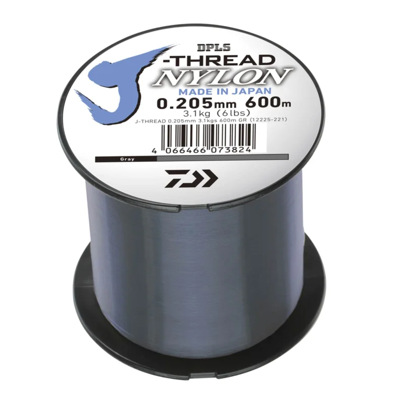 Daiwa J-THREAD 0.205mm 3.1kgs 600m Grey Monofile Schnur Neuheit