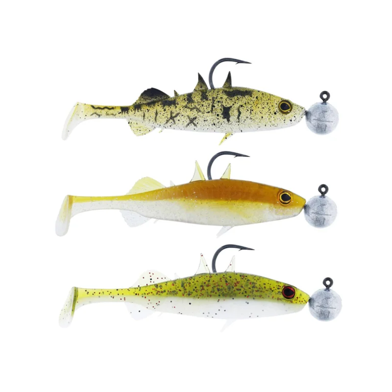 Westin Stanley The Stickleback Shadtail R 'N R 5,5cm 5g #2/0 Clear Water Mix 10 3pcs Gummifischset Abverkauf