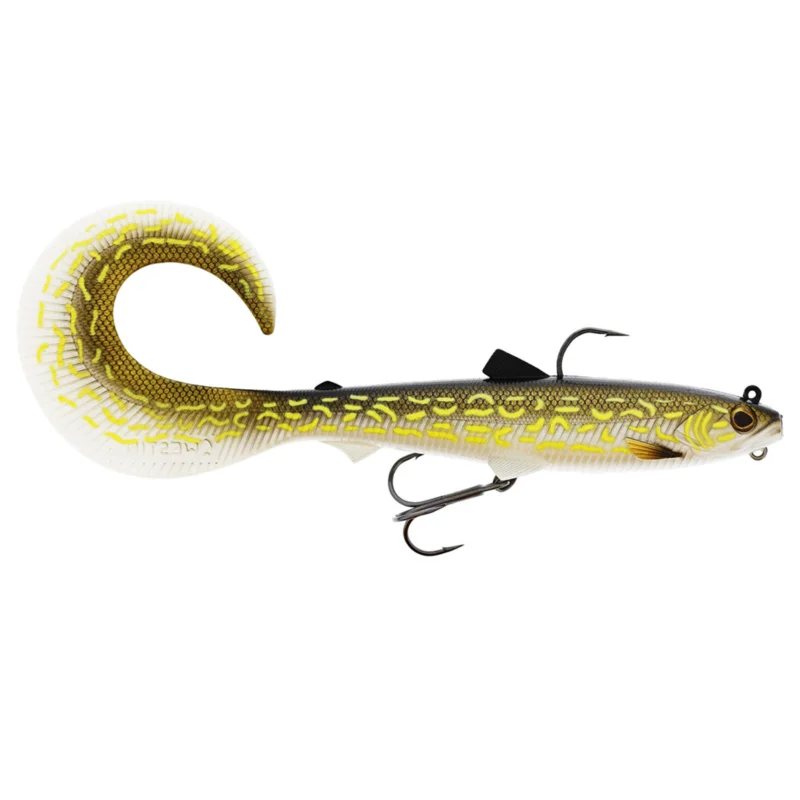 Westin Bullteez Curltail R2F 21cm 73g Sinking Natural Pike Gummifisch montiert Sonderangebot