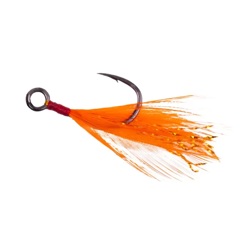 Zeck Feathered Single Hook #4 2 Stück Einzelhaken mit Feder Preiswert