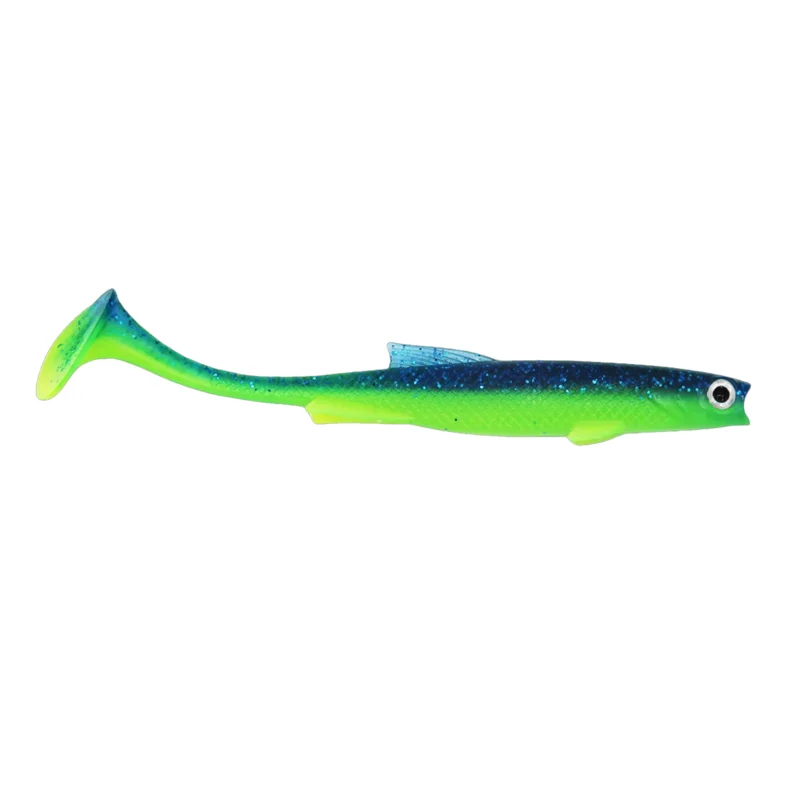 Nur Heute Fishing Ghost RenkyShad SLIM 12cm Blue Lime Gummifisch