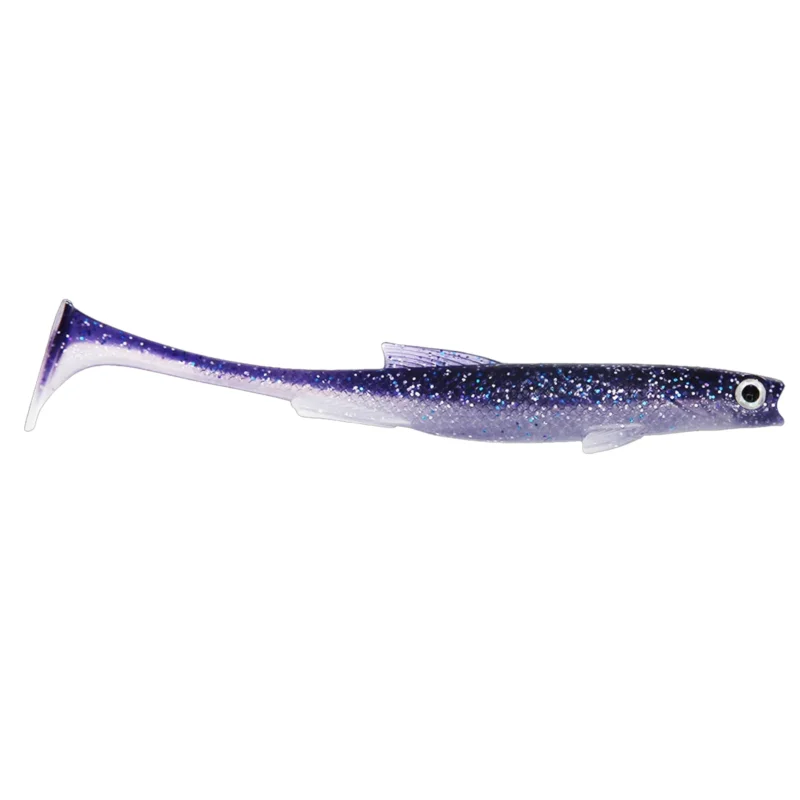 Echt Fishing Ghost RenkyShad SLIM 12cm Purple Cream Gummifisch