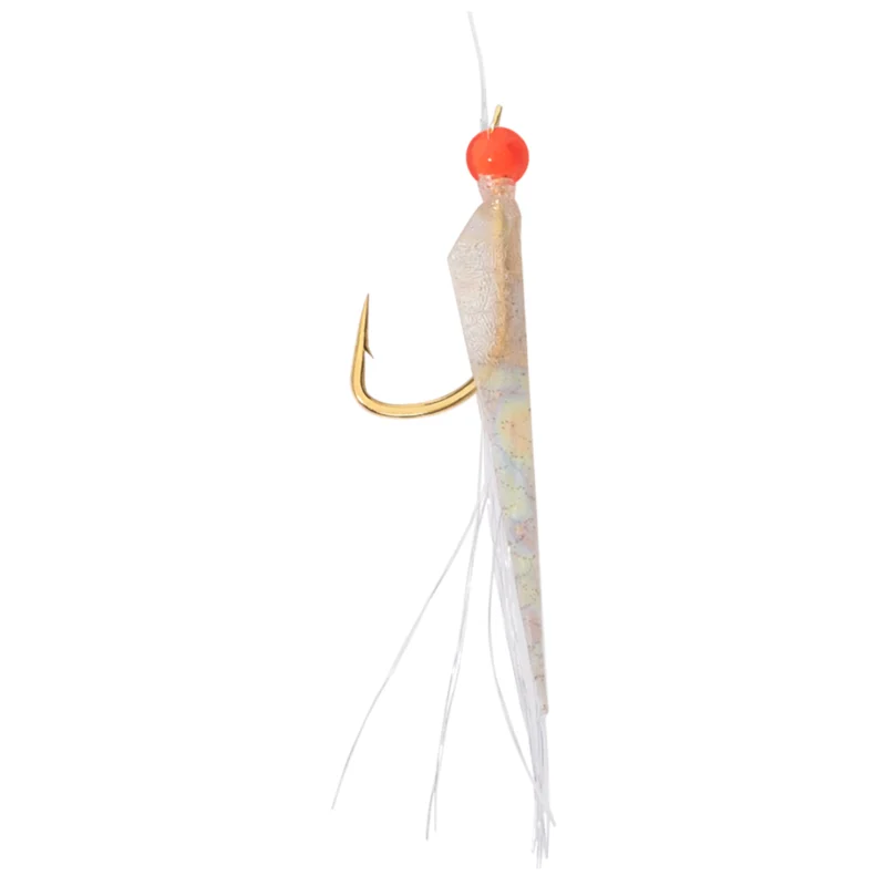 BKK Micro Flash - NFA-02 Natural fish skin + Red resin - Fluorocarbon Gr.4 145cm Paternoster Preisreduziert
