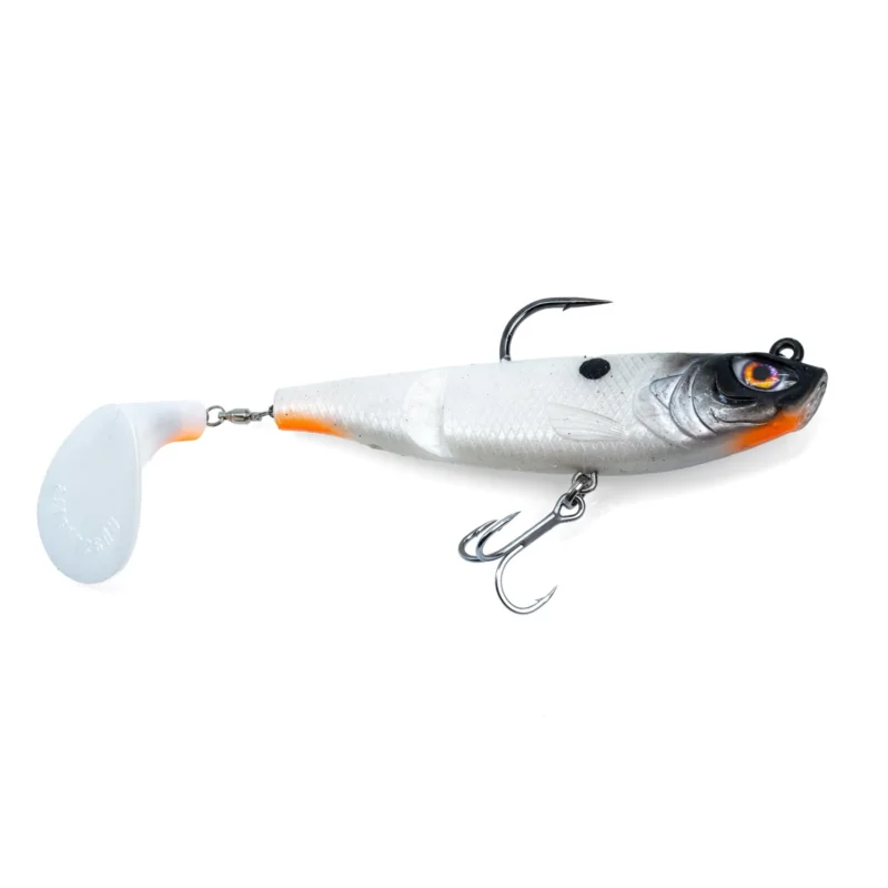 Chasebaits The Swinger 150 Rigged 15cm Snow White Gummifisch montiert Preis Gesenkt