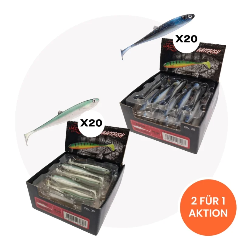 Baitfisch Vorrat XXL - Jackson Baitfish 10 cm Blue + Bleak Nature Bulks Sonderaktion