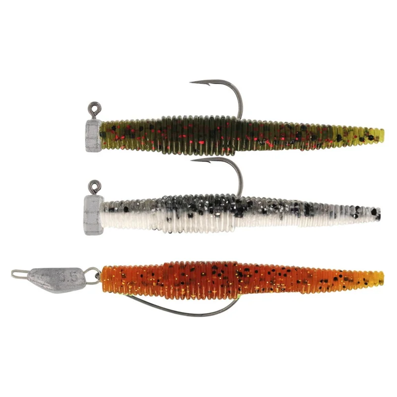Westin Ned Worm Slim R 'N R 5.5cm 1g/2g/3.5g Dark Water Mix 3pcs Gummiwurm Schnäppchen