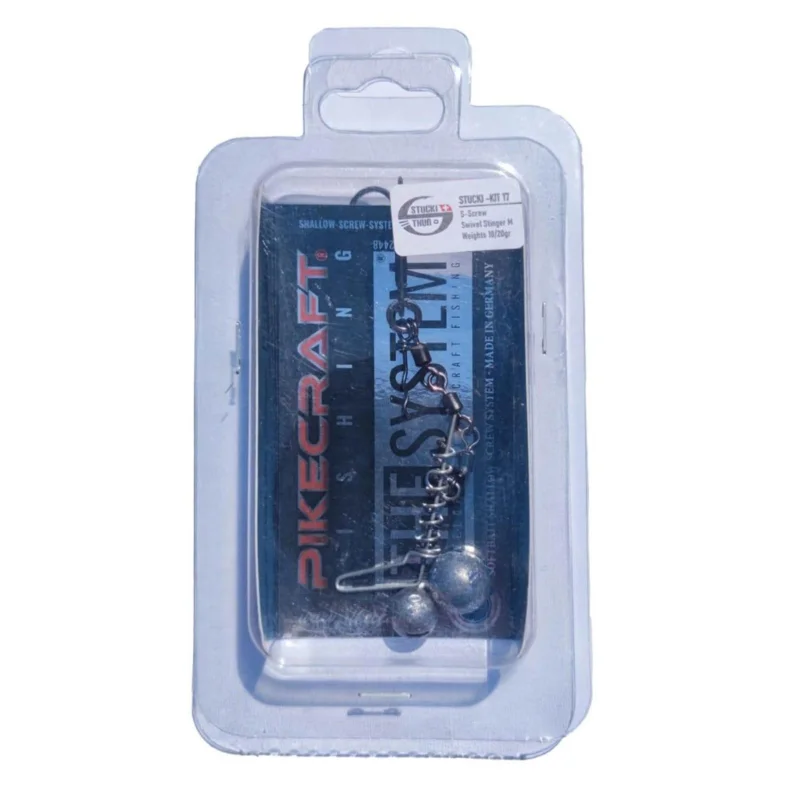Pikecraft Stucki Kit RealRider 17cm S-Screw Swivel Stinger M 10/20g 1pcs Rig Zubehör Sofort Bestellen