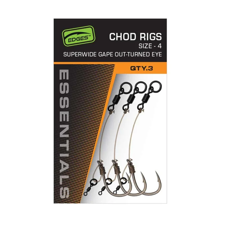 Fox Edges SWOG Chod Rigs Size 5 3pcs Vorgebundenes Karpfenrig Super-Preis