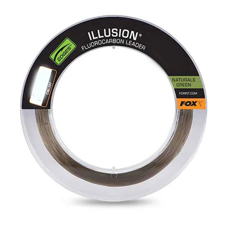 Online Kaufen Fox Illusion Fluorocarbon Leader 30lb 13.6kg 0.50mm 50m Naturals green Karpfen Fluo-Vorfachschnur