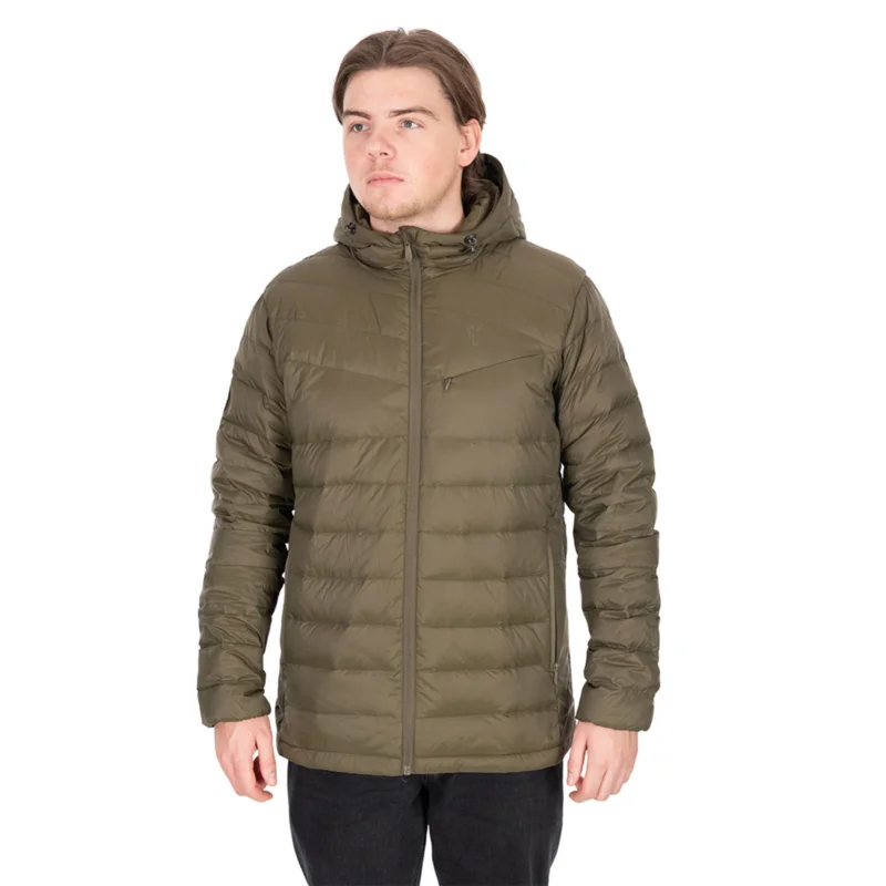 Fox Explorer Downfill Packaway Khaki Jacket L Jacke Neu
