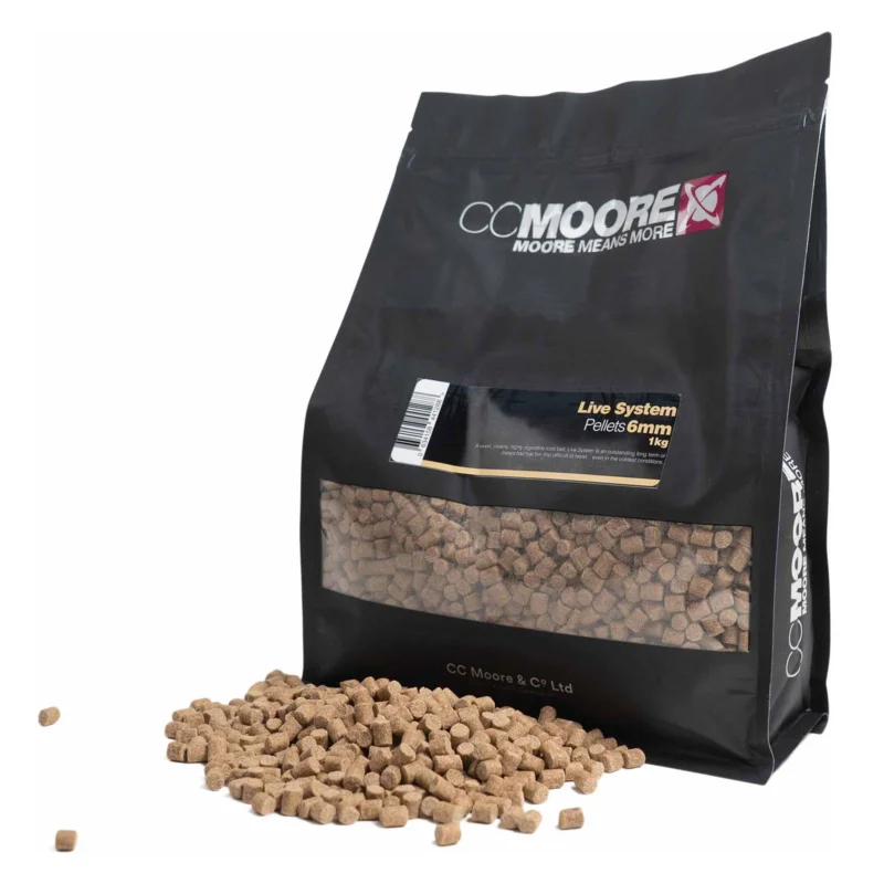 Knallerangebot CCMoore Live System Pellets 6mm 1kg Karpfenfutter Pellets