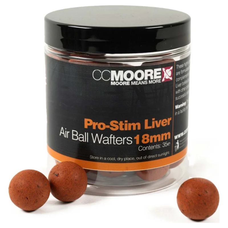 Neue Kollektion CCMoore Pro-Stim Liver Air Ball Wafters 18mm Pop Ups