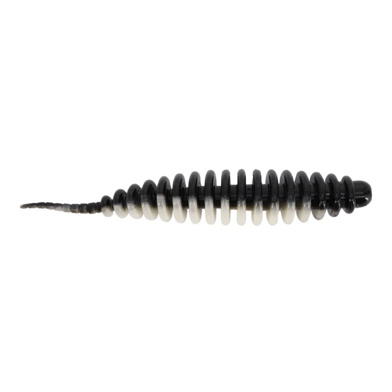 Highlight Spro Trout Master Master Worm 6,5cm 8pcs Black And White Gummiköder