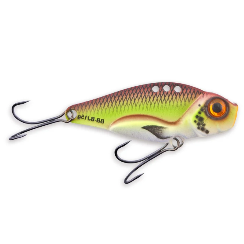 Begrenztes Angebot HybridaBarschbaron BladeJig 55 Pumpkin-Chartreuse Vibration Bait