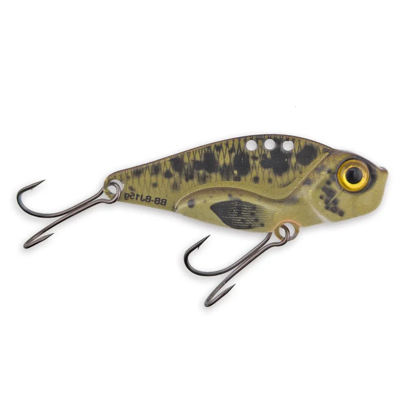 Zertifiziert HybridaBarschbaron BladeJig 55 UV-Grundel Vibration Bait