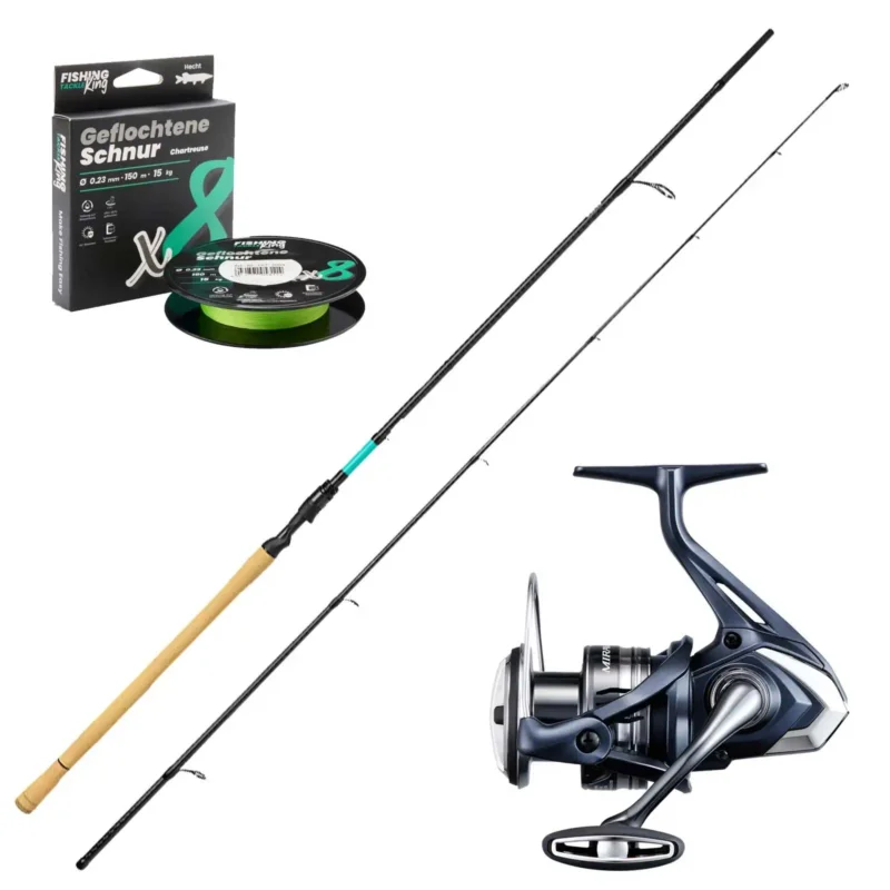 Fishing-King Hecht Combo 2,70 m – 40–120 g Miravel 4000 8-fach Geflecht 0,23 mm Nur Heute