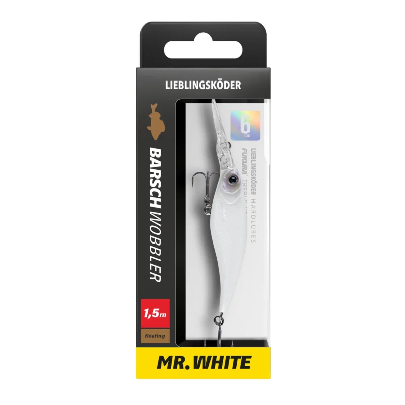 Lieblingsköder Barschwobbler 6,0cm Mr. White Direkt Vom Hersteller