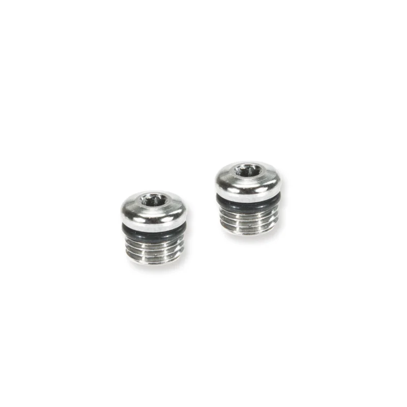 Zwei Blindstopfen UNF 3/8" mit O-Ringen für Mitteldruckanschluss Sonderangebot