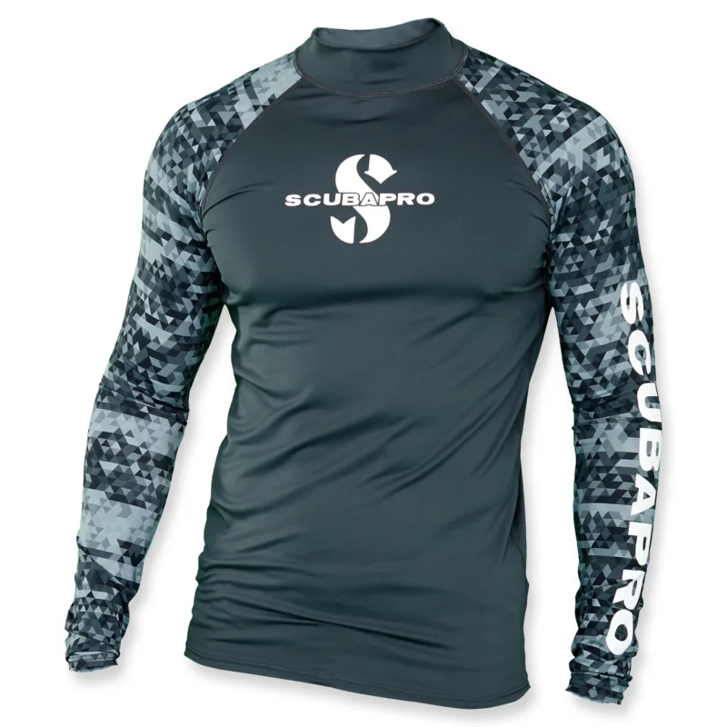 Mega-Angebot Scubapro Rash Guard Graphite - Herren langarm UPF 50