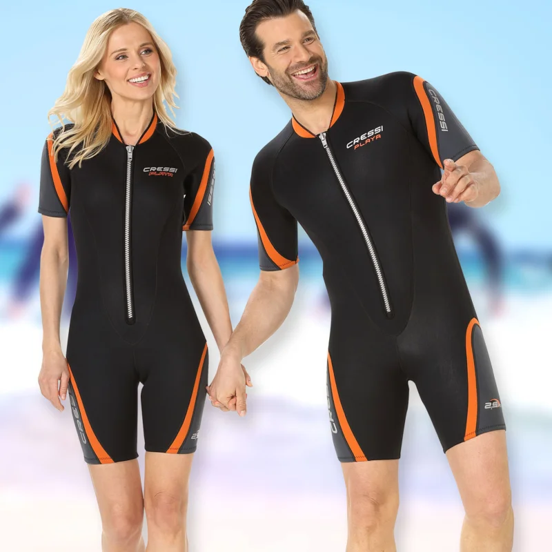 Cressi Wassersportanzug, Shorty Playa 2.5 mm Neopren, orange Top-Angebot