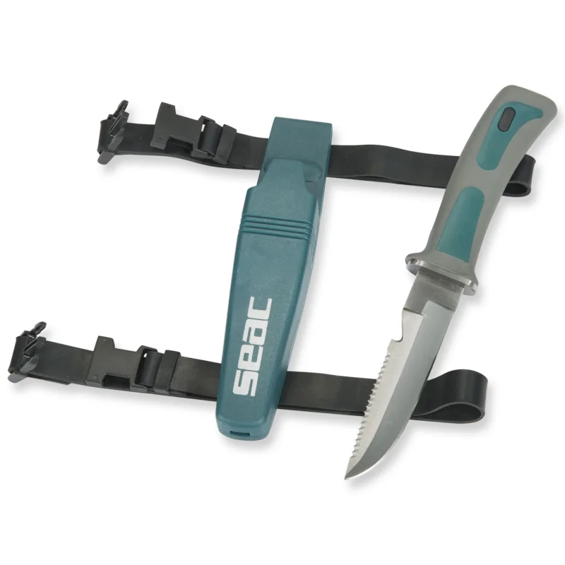 Seac Bat Tauchmesser mit Leinencutter - grün Top-Preis