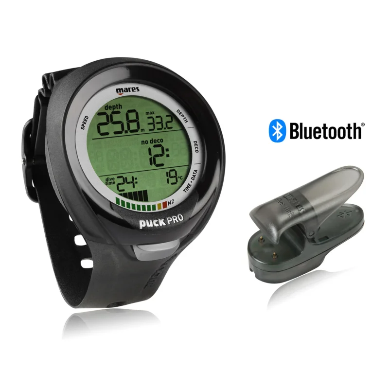 Mares Puck Pro plusschwarz Sparset mit Bluelink Interface Must-Have