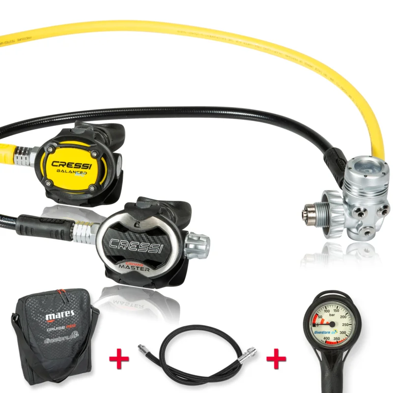 Cressi T10 SC Master Chromo Komfort Sparset - geprüft und montiert Sale