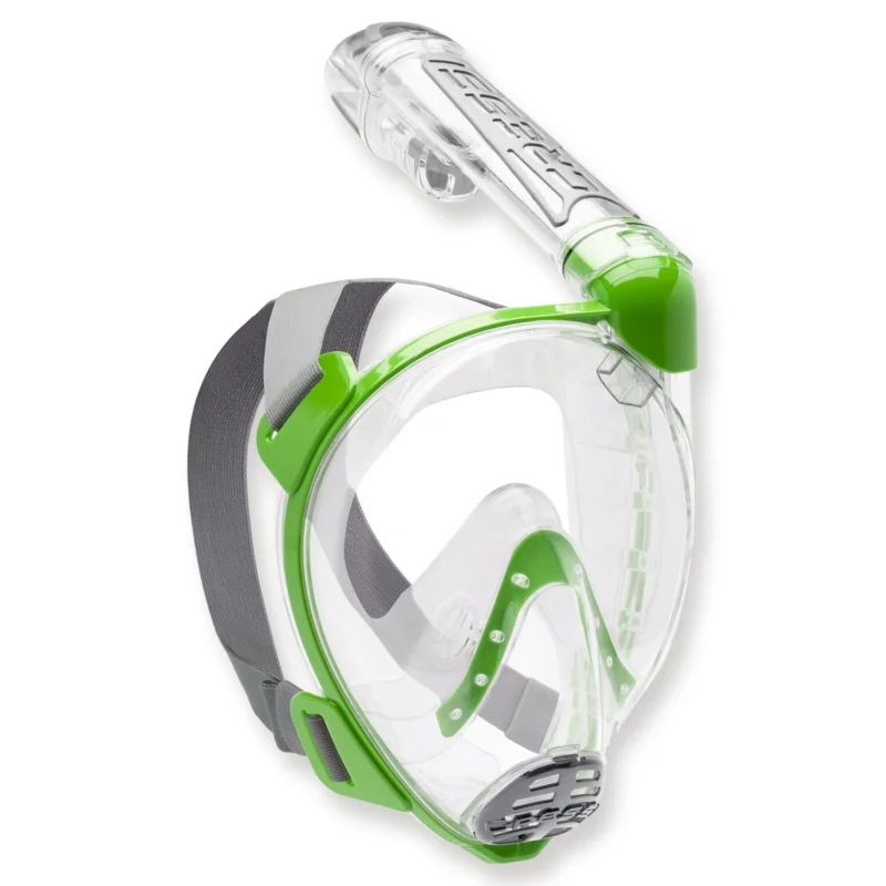 Cressi Duke - Vollgesichtsmaske mit Trockenschnorchel, lime Garantierte Lieferung
