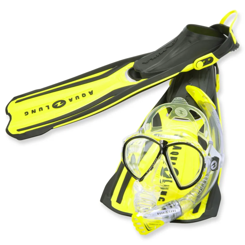 Aqualung Schnorchelset Little Caymann - mit Ventilschnorchel Echt